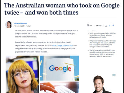 Woman Wins Lawsuit Against Google